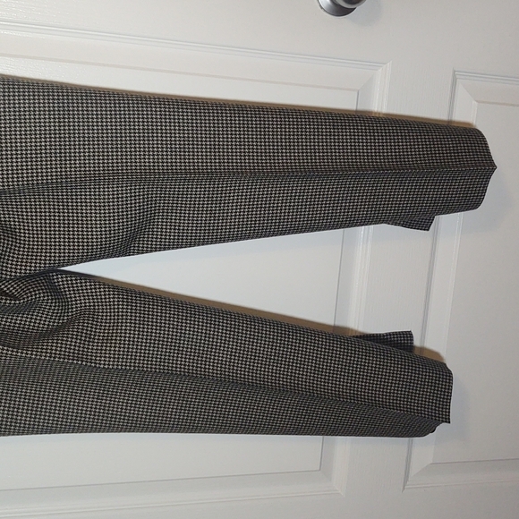 Lauren Ralph Lauren Womens Black Wool Herringbone Trousers - Picture 4 of 9